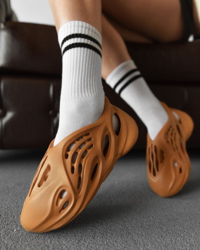 женские тапки skeleton orange
