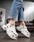 Женские кроксы на платформе meetal white   ДЛ6446