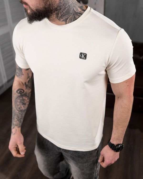 Футболка CK Slím fit beg 4 ДЛ6478