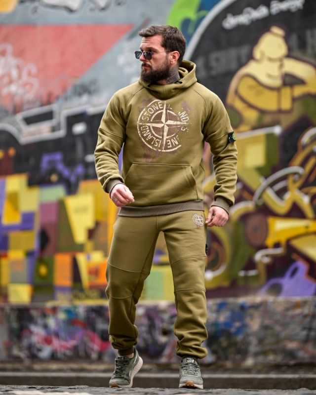 Зимний спортивный костюм Stone Island gerona oliva  4 ТР6495