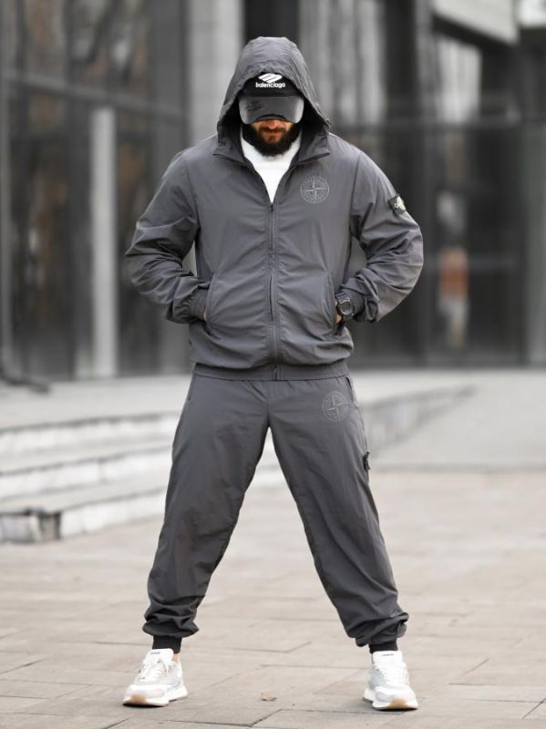 Мужской спортивный костюм ST injastis dark grey ТР6720