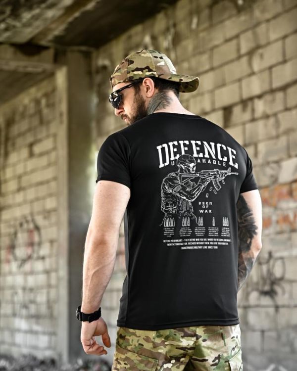 Тактическая футболка BORN OF WAR  Defense black ВТ4631