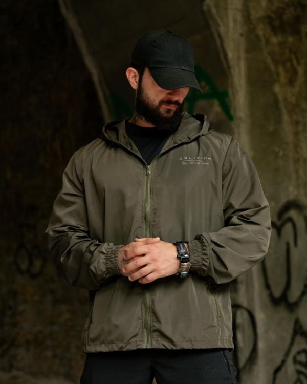Вітровка в стилі мілітарі BORN OF WAR ghost олива ВТ5443