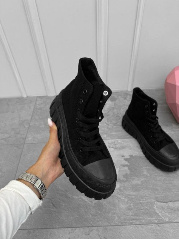 Женские кроссовки Deri up black ВТ7743
