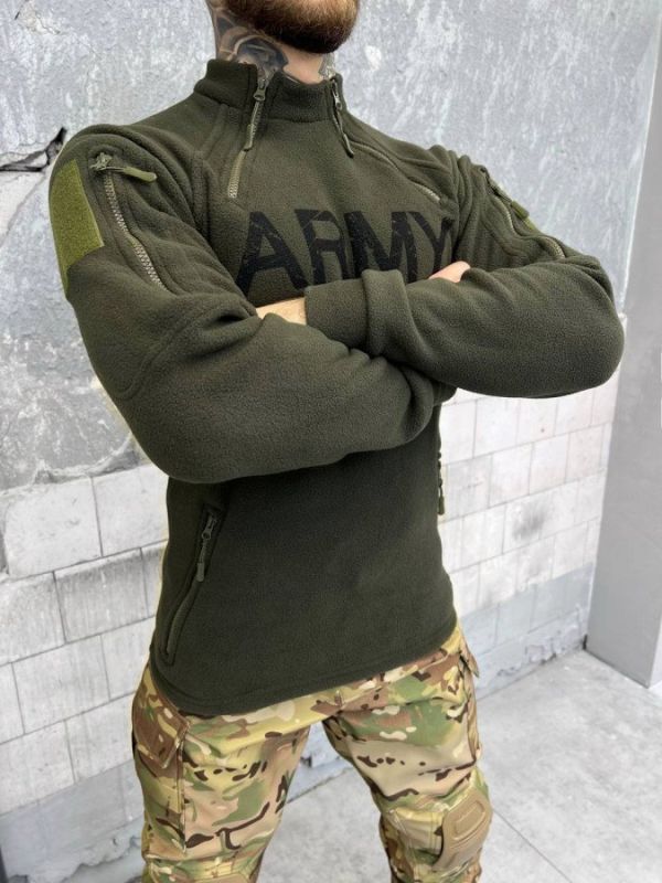 Тактическая флисовка MOTARO Army олива ВТ6393