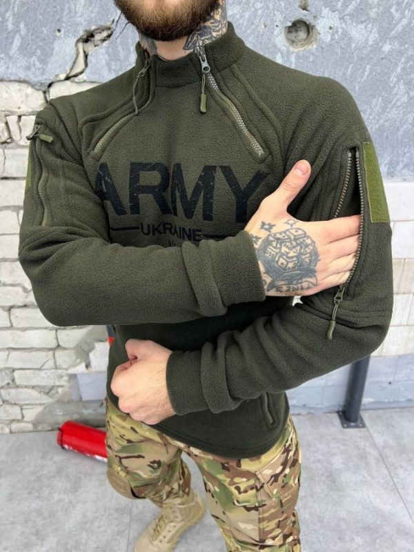 Тактическая флисовка MOTARO Army олива ВТ6393