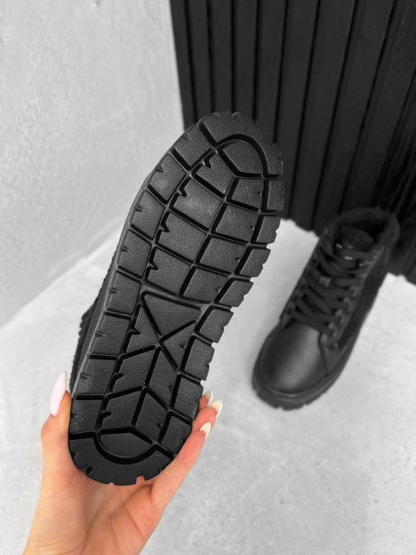 Кросівки Fur black ВТ7483