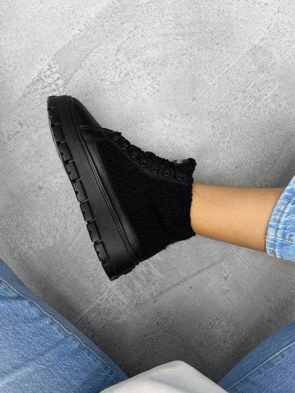 Кросівки Fur black ВТ7483
