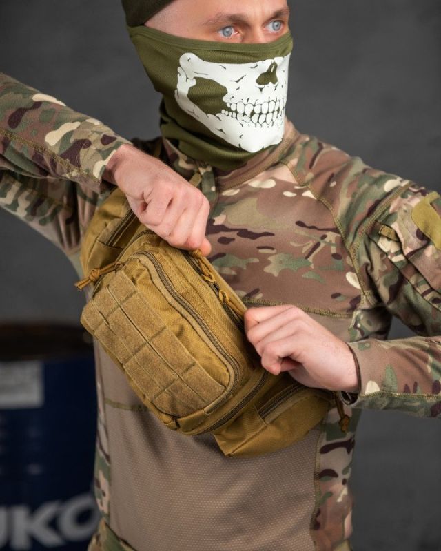 Тактическая сумка на пояс MILITARY RANGERS кайот ВТ7592