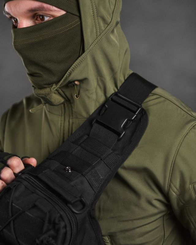 тактическая сумка нагрудная triada BLACK