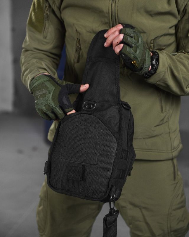 тактическая сумка нагрудная triada BLACK