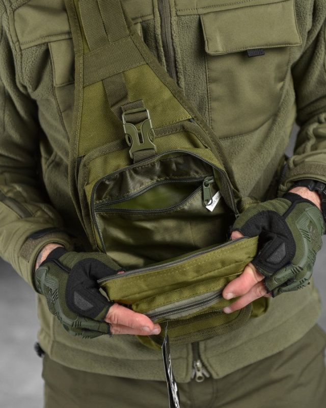 Рюкзак тактический (Сумка-слинг) SILVER KNIGHT oliva