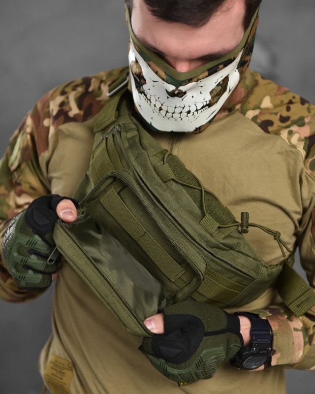 Сумка тактическая на пояс Silver Knight olive ВТ1055