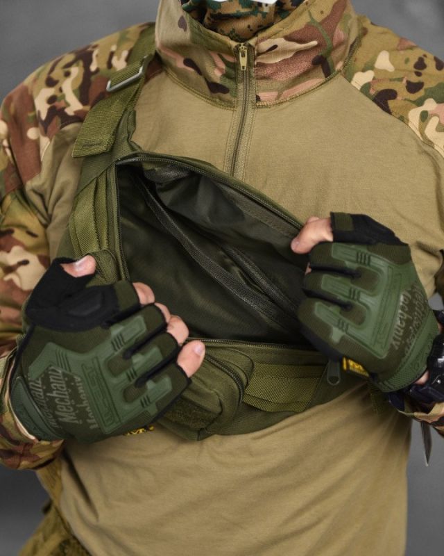 Сумка тактическая на пояс Silver Knight olive ВТ1055