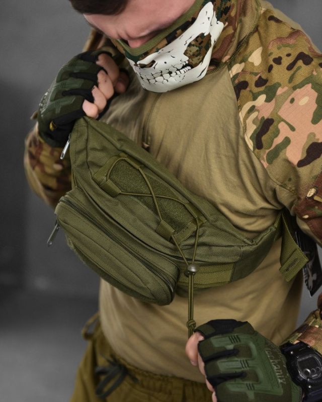 Сумка тактическая на пояс Silver Knight olive ВТ1055
