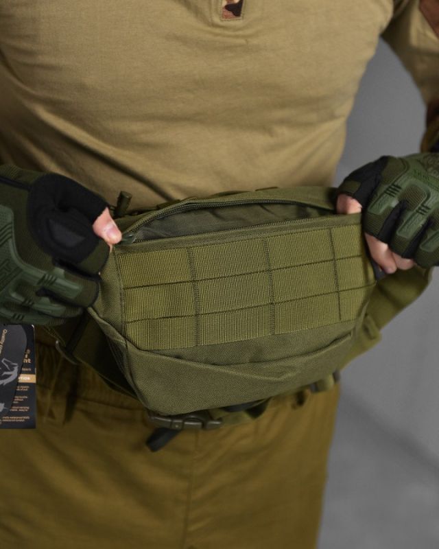 Сумка тактическая на пояс Silver Knight olive ВТ1055