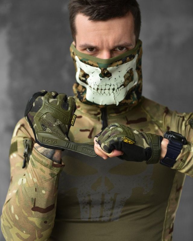 ПЕРЧАТКИ ТАКТИЧЕСКИЕ MECHANIX M-PACT® FINGERLESS OLIVA GLOVES  ВТ1023