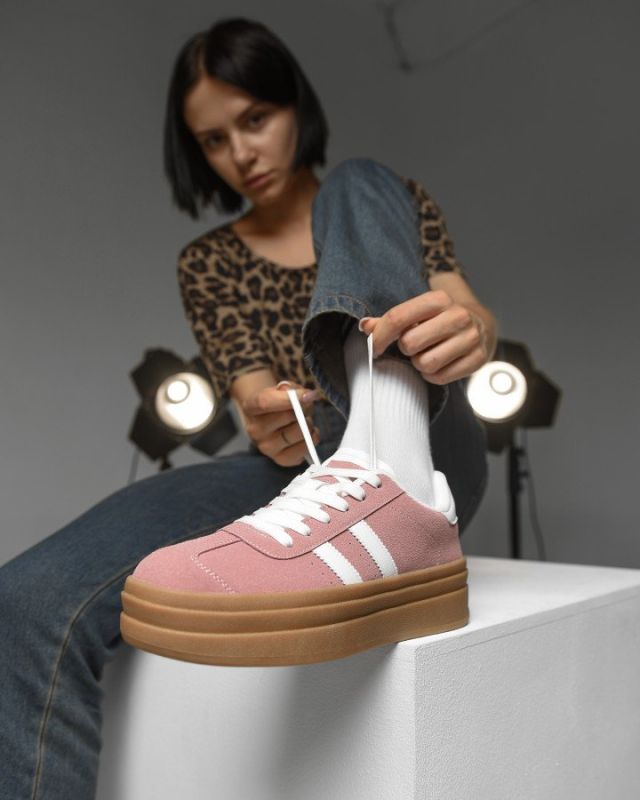 Женские кроссовки samba pink НП4927