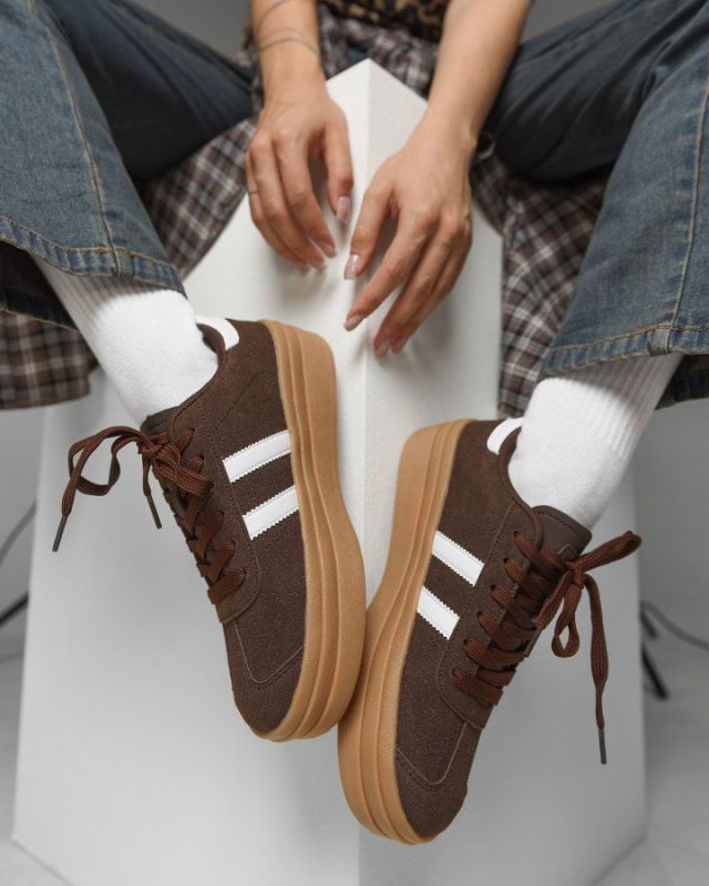 Женские кроссовки samba brown НП4530
