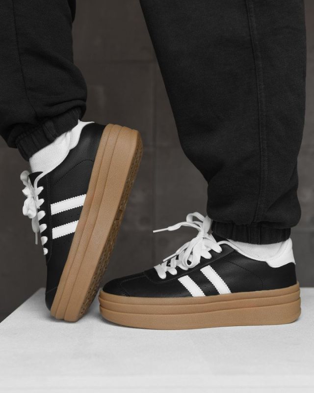 Женские кроссовки panocticum  black/ white НП5000