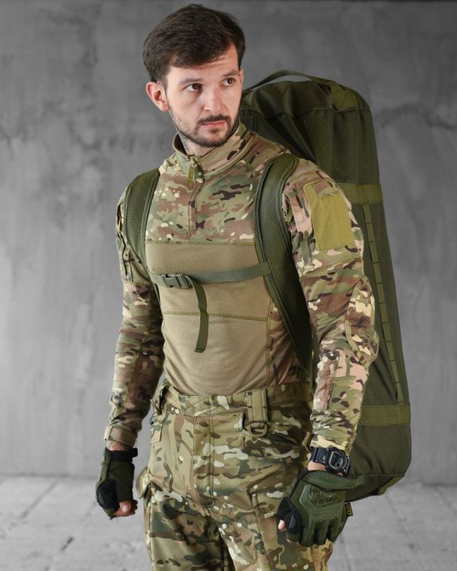 Баул кордюра 120 л олива НП4932