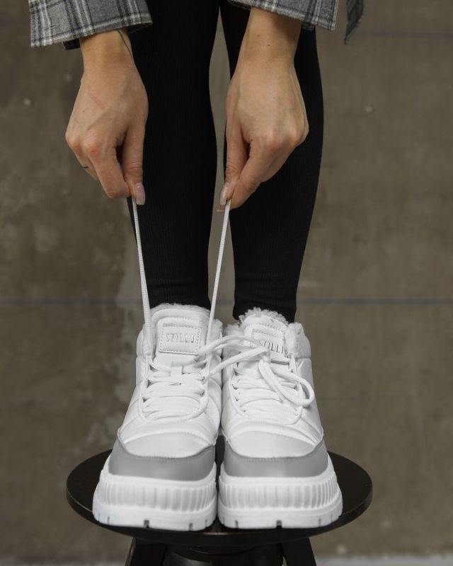 Жіночі черевики хутро white CX1670-2 НП5032