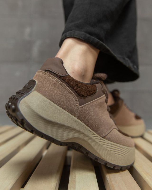 Женские кроссовки teddi  brown 9-781 НП3298