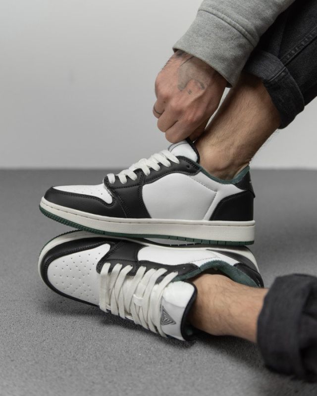Мужские  кроссовки dunk  white/green  ТР6264