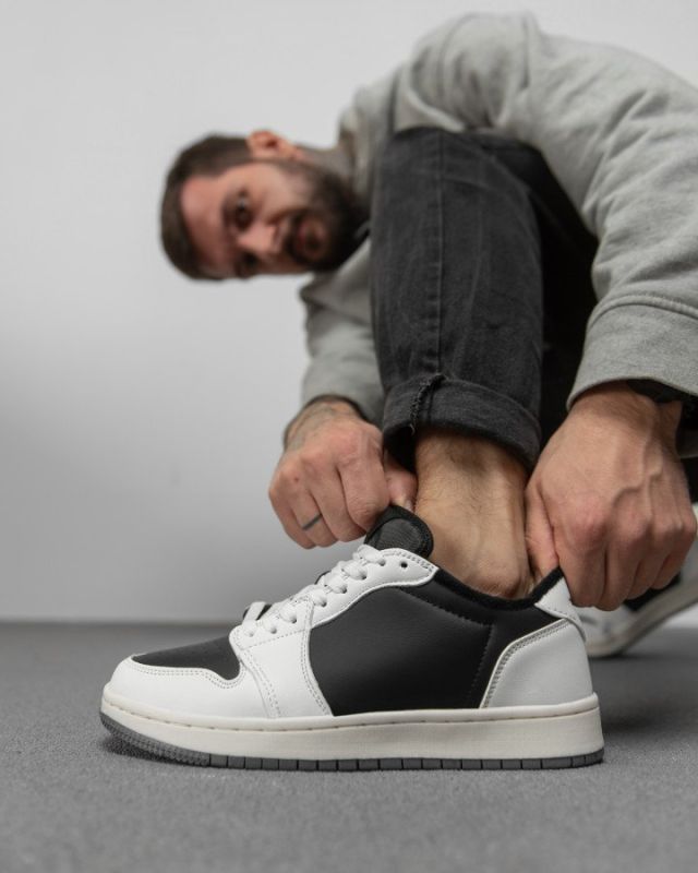 Мужские  кроссовки dunk  white/black   ТР6265