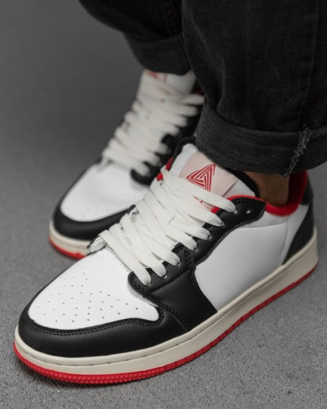 Мужские  кроссовки dunk  white/red ТР6266