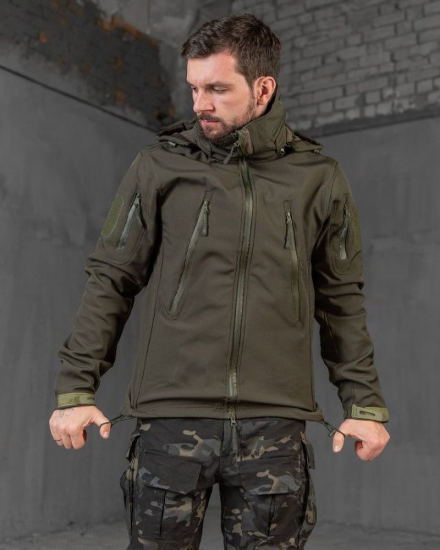 Тактическая куртка софтшел Kord  second generation  oliva ВТ4675