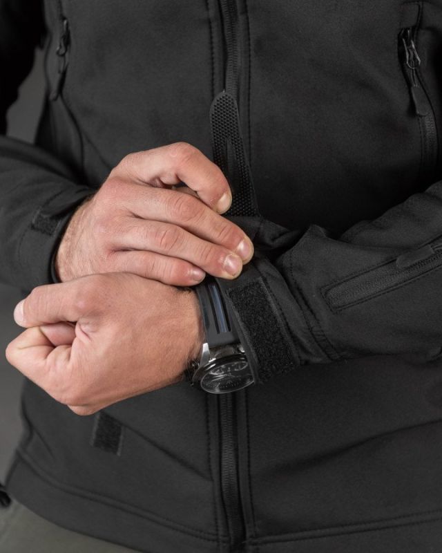 Демісезонна тактична куртка Soft Shell Silver Knight Windstoper black   ОР1232