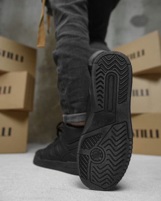 Зимние женские кроссовки black AD500-1 ВТ0576