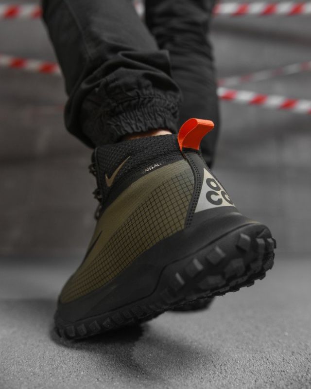 Зимние мужские термо кроссовки Goretex хаки  ВТ4754