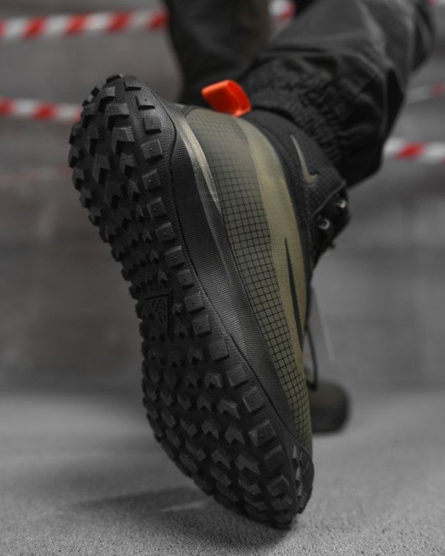 Зимние мужские термо кроссовки Goretex хаки  ВТ4754