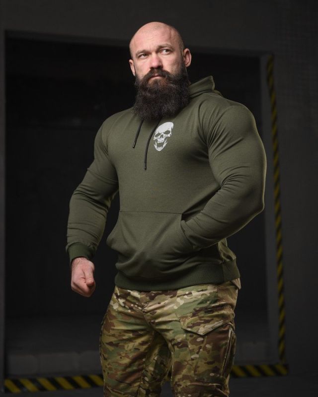 Милитари худи TRENASH  gerl  олива НП4845