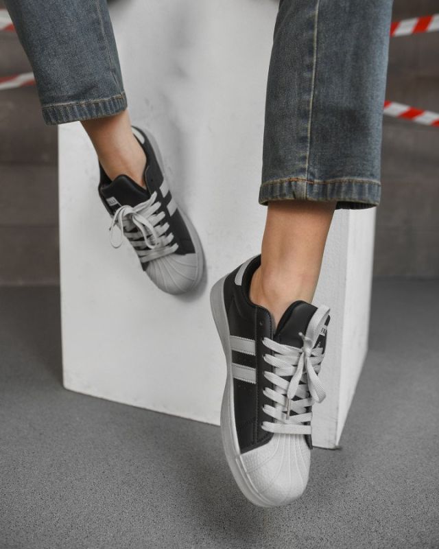 Женские кроссовки STAR black  grey НП5011