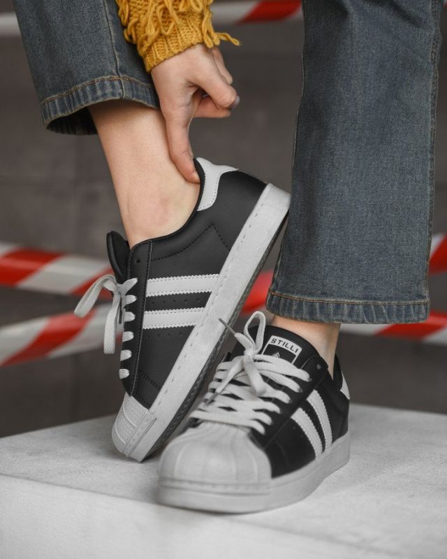 Женские кроссовки STAR black  grey НП5011