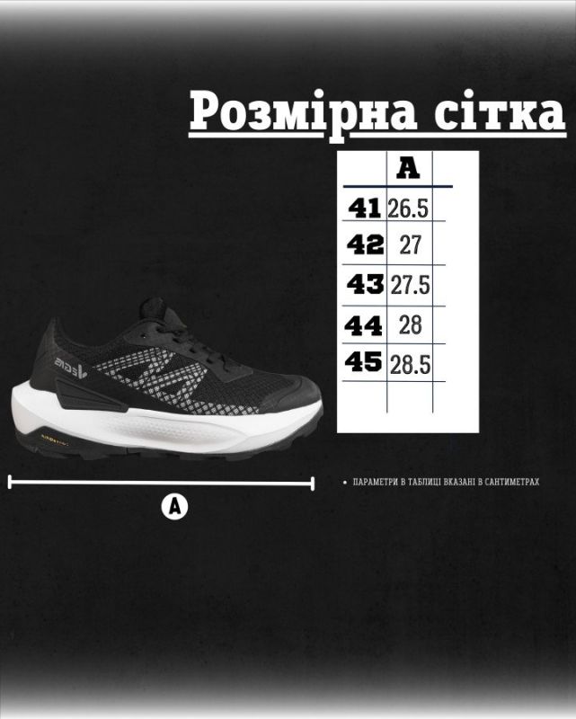 Чоловічі кросівки ARGON black-white НП5014
