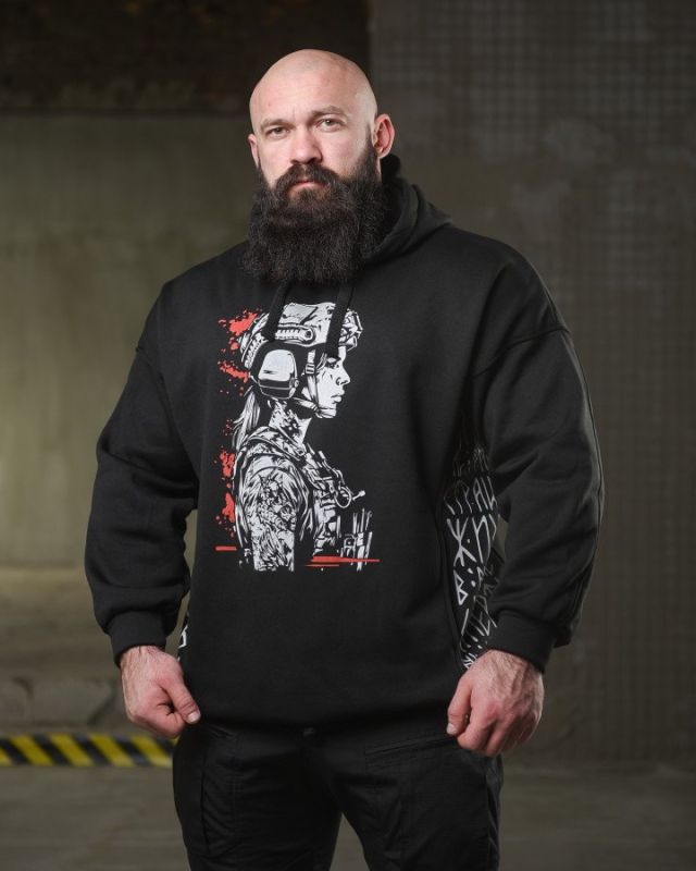 теплая худи ghetto warrior  НП4873