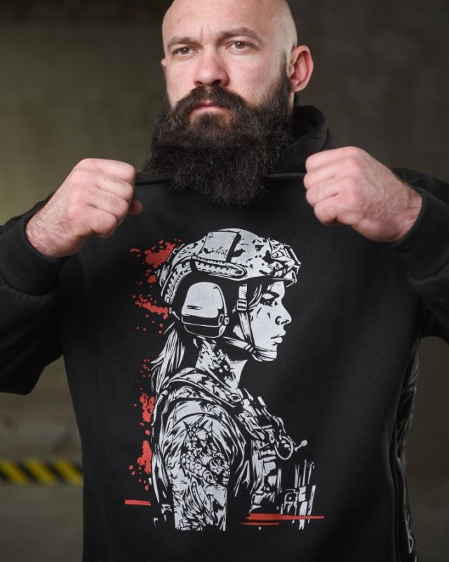 теплая худи ghetto warrior  НП4873