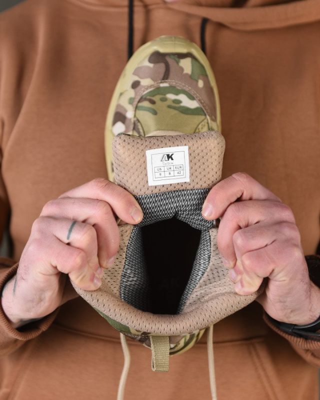 Ботинки тактические  aeisk gore tex мультикам  ВТ6613