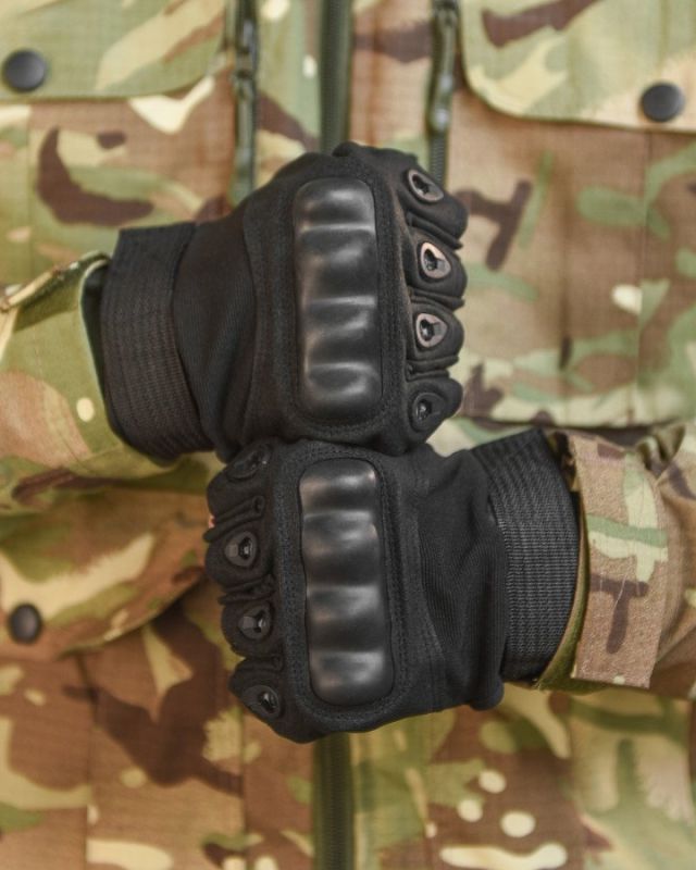 рукавички тактичні black безпалі