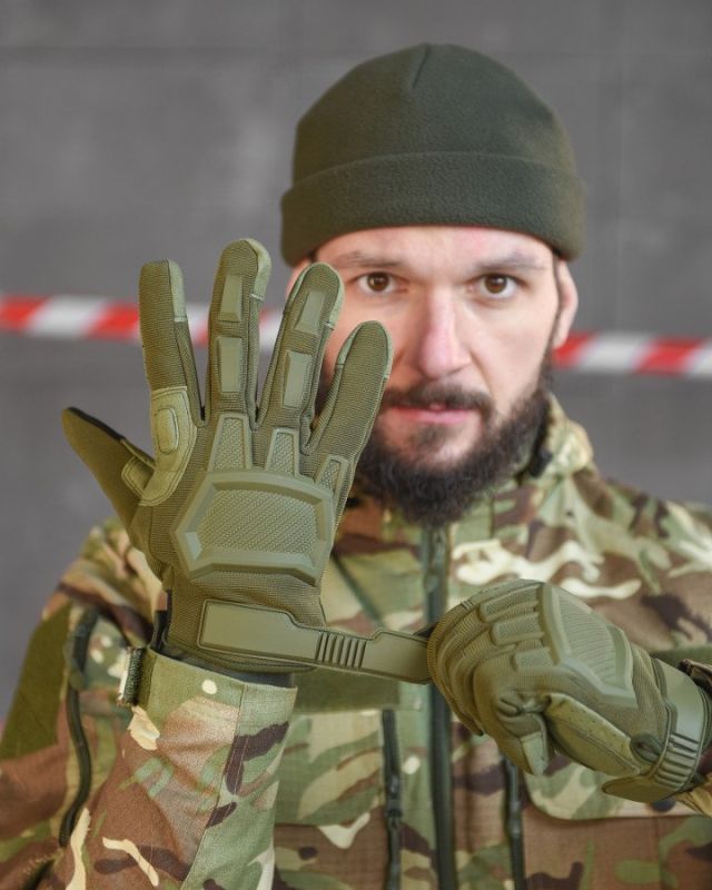 Перчатки тактические  M-Pact олива ВТ6343