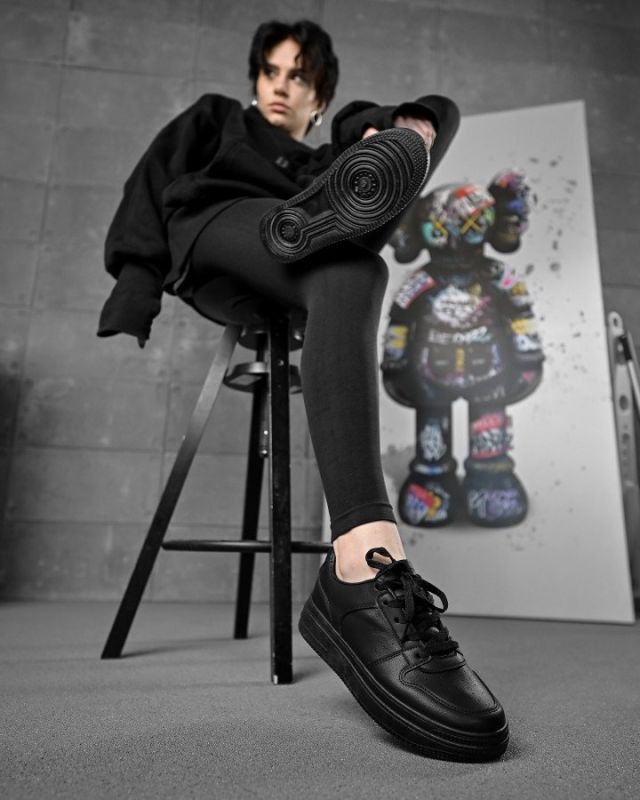 Женские кроссовки Force up black  ОР6291