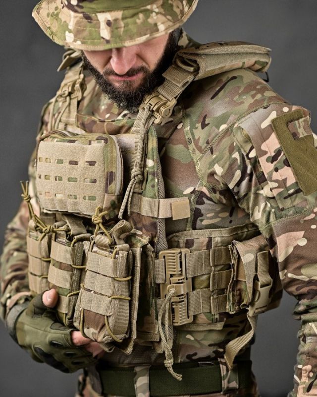 Плитоноска мультикам 4точки сброса Single Sword РН3873