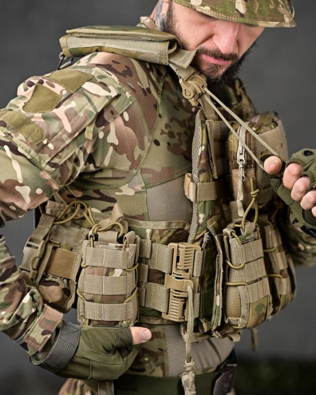 Плитоноска мультикам 4точки сброса Single Sword РН3873