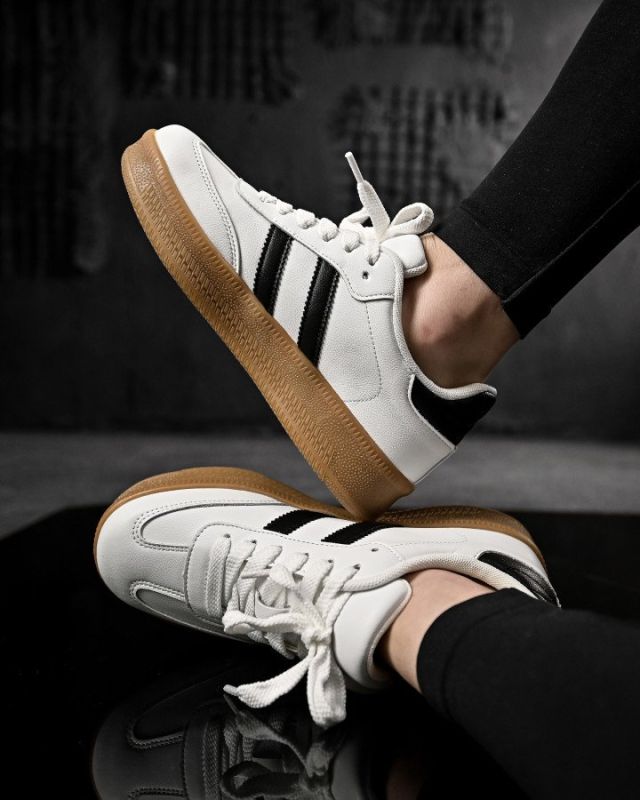 Женские кроссовки samba white/black НП4942