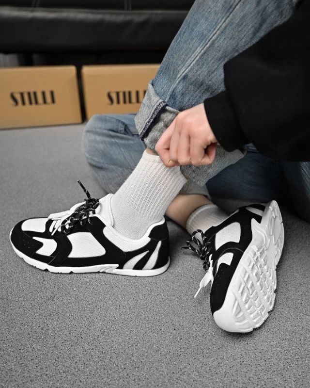 Женские кроссовки miuu leral black white  ДЛ6402
