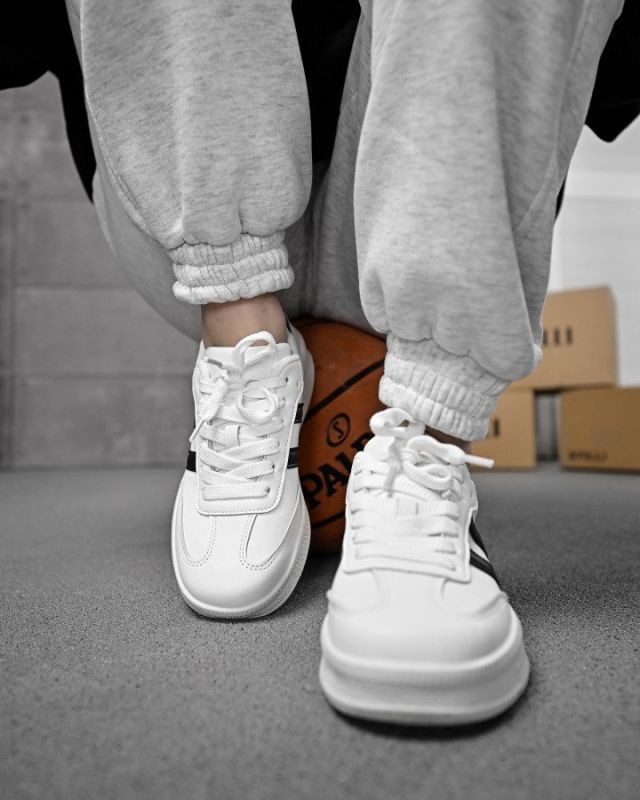 Женские кроссовки  samba white / black НП4536